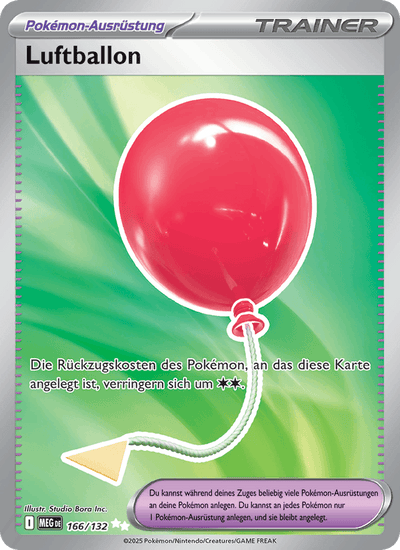 Luftballon 166/132 Mega-Entwicklung Pokémon Karte