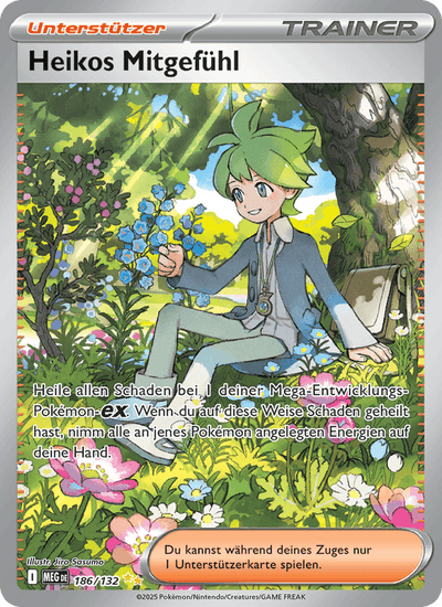 Heikos Mitgefühl 186/132 Mega-Entwicklung Pokémon Karte