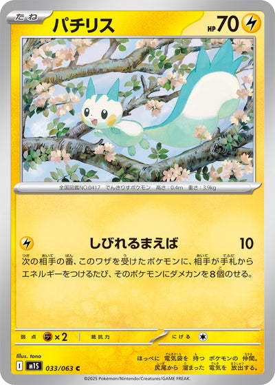 Pachirisu 033/063 Mega Symphonia Pokémon Karte