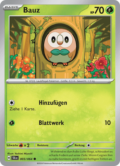 Bauz 003/064 Nebel der Sagen Pokémon Karte