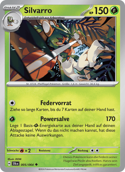 Silvarro 005/064 Nebel der Sagen Pokémon Karte
