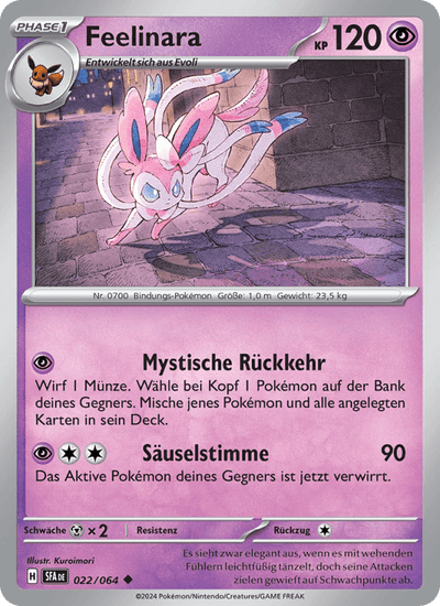 Feelinara 022/064 Nebel der Sagen Pokémon Karte
