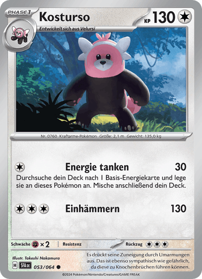 Kosturso 053/064 Nebel der Sagen Pokémon Karte