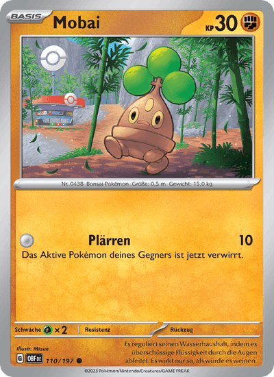 Mobai 110/197 Obsidianflammen Pokémon Karte