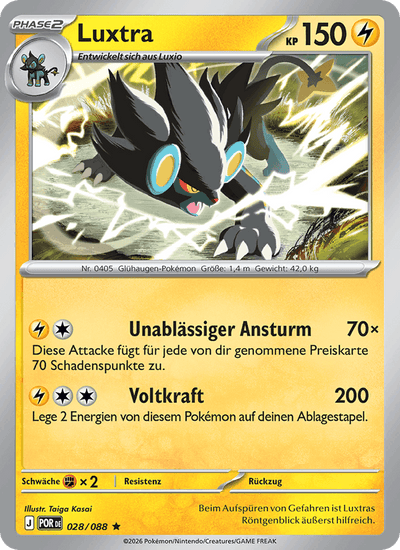 Luxtra 028/088 Optimale Ordnung Pokémon Karte