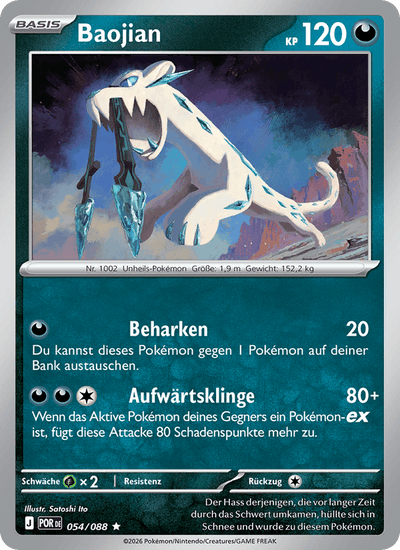 Baojian 054/088 Optimale Ordnung Pokémon Karte