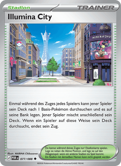 Illumina City 077/088 Optimale Ordnung Pokémon Karte