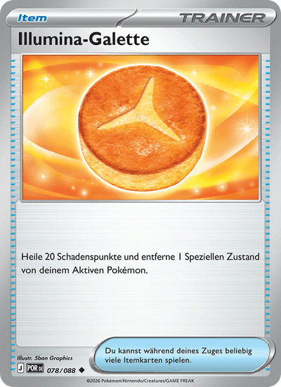 Illumina-Galette 078/088 Optimale Ordnung Pokémon Karte