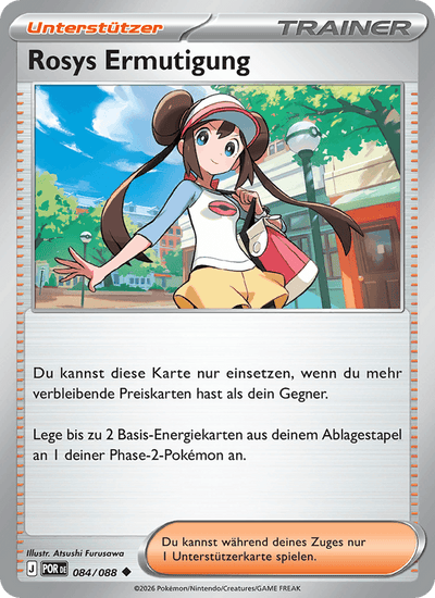 Rosys Ermutigung 084/088 Optimale Ordnung Pokémon Karte
