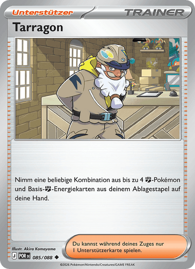 Tarragon 085/088 Optimale Ordnung Pokémon Karte