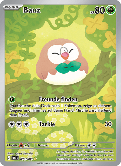 Bauz 090/088 Optimale Ordnung Pokémon Karte