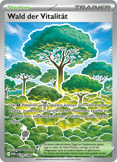 Wald der Vitalität 109/088 Optimale Ordnung Pokémon Karte