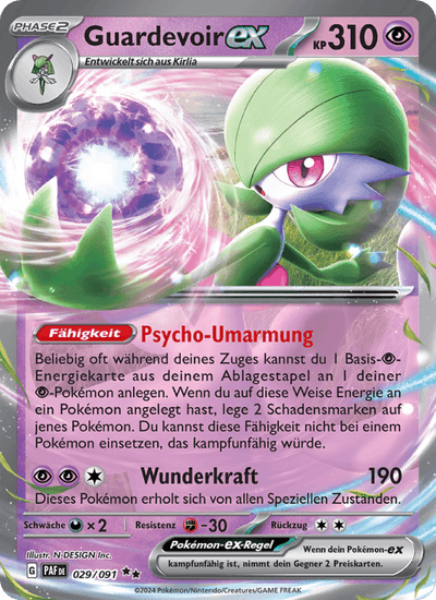 Guardevoir-ex 029/091 Paldeas Schicksale Pokémon Karte