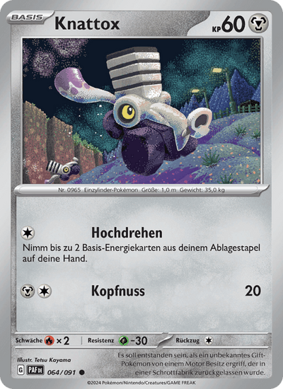Knattox 064/091 Paldeas Schicksale Pokémon Karte