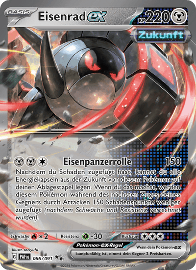 Eisenrad-ex 066/091 Paldeas Schicksale Pokémon Karte