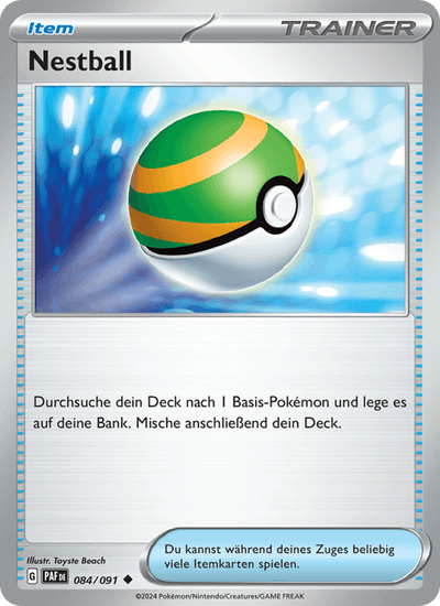 Nestball 084/091 Paldeas Schicksale Pokémon Karte