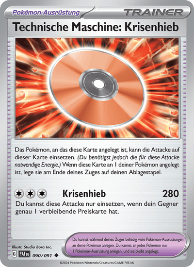 Technische Maschine: Krisenhieb 090/091 Paldeas Schicksale Pokémon Karte