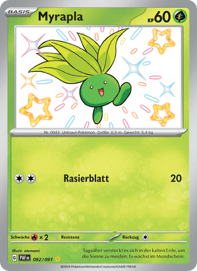 Myrapla 092/091 Paldeas Schicksale Pokémon Karte