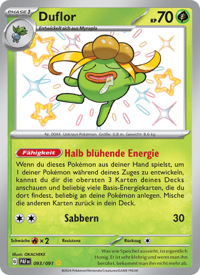 Duflor 093/091 Paldeas Schicksale Pokémon Karte