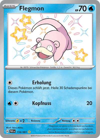 Flegmon 116/091 Paldeas Schicksale Pokémon Karte