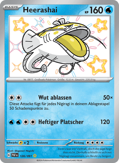 Heerashai 126/091 Paldeas Schicksale Pokémon Karte