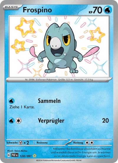 Frospino 128/091 Paldeas Schicksale Pokémon Karte