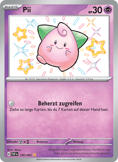 Pii 150/091 Paldeas Schicksale Pokémon Karte