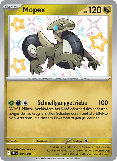 Mopex 195/091 Paldeas Schicksale Pokémon Karte