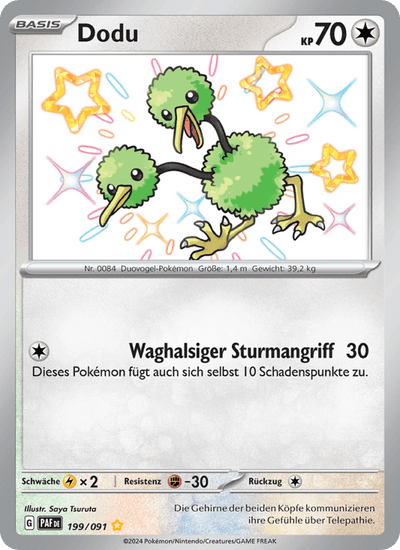 Dodu 199/091 Paldeas Schicksale Pokémon Karte