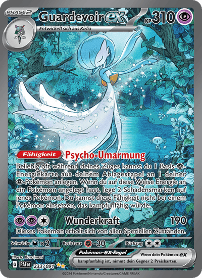 Guardevoir-ex 233/091 Paldeas Schicksale Pokémon Karte