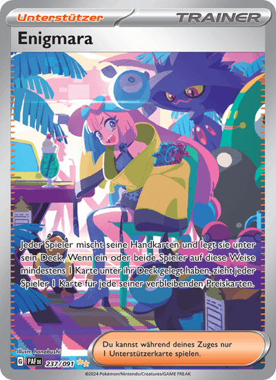 Enigmara 237/091 Paldeas Schicksale Pokémon Karte