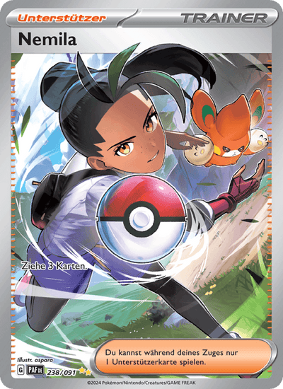 Nemila 238/091 Paldeas Schicksale Pokémon Karte