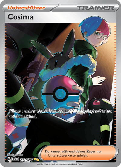 Cosima 239/091 Paldeas Schicksale Pokémon Karte