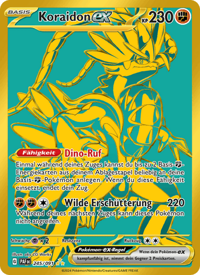 Koraidon-ex 245/091 Paldeas Schicksale Pokémon Karte