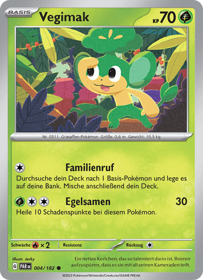 Vegimak 004/182 Paradoxrift Pokémon Karte