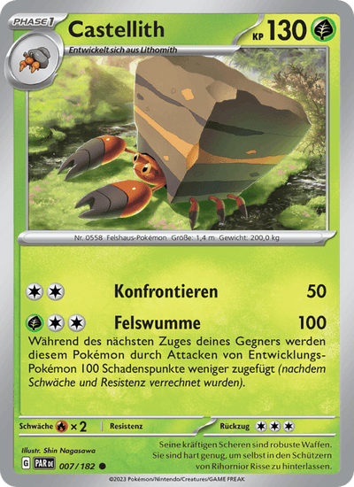 Castellith 007/182 Paradoxrift Pokémon Karte