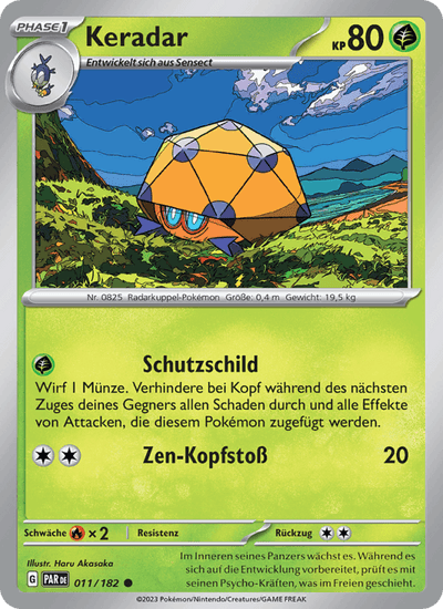 Keradar 011/182 Paradoxrift Pokémon Karte