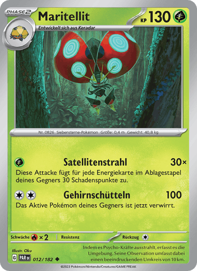 Maritellit 012/182 Paradoxrift Pokémon Karte