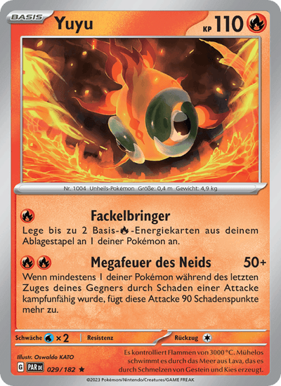 Yuyu 029/182 Paradoxrift Pokémon Karte