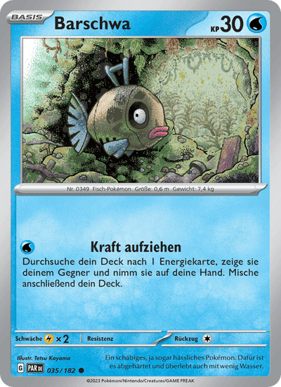 Barschwa 035/182 Paradoxrift Pokémon Karte