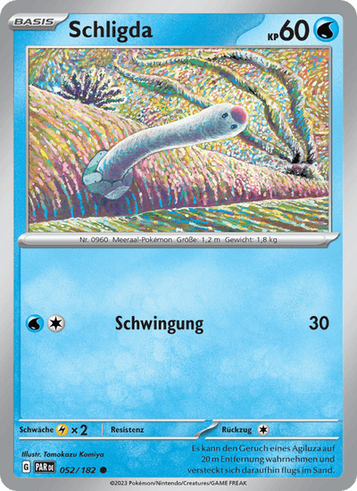 Schligda 052/182 Paradoxrift Pokémon Karte