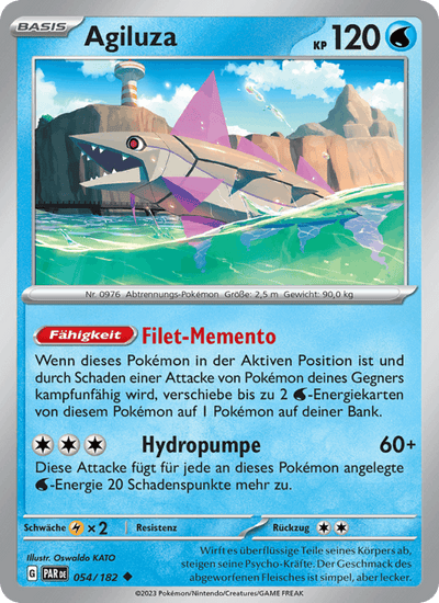 Agiluza 054/182 Paradoxrift Pokémon Karte