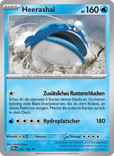 Heerashai 055/182 Paradoxrift Pokémon Karte