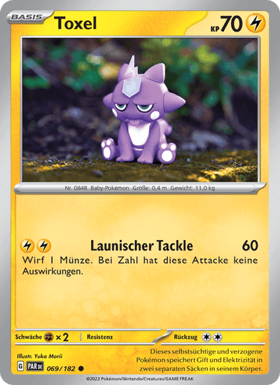 Toxel 069/182 Paradoxrift Pokémon Karte