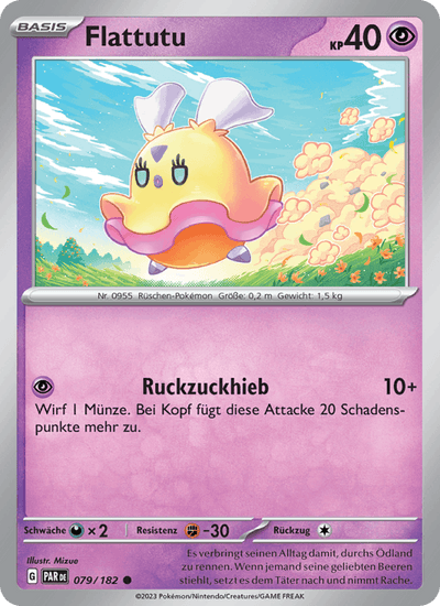 Flattutu 079/182 Paradoxrift Pokémon Karte