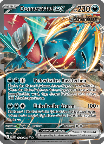 Donnersichel-ex 124/182 Paradoxrift Pokémon Karte