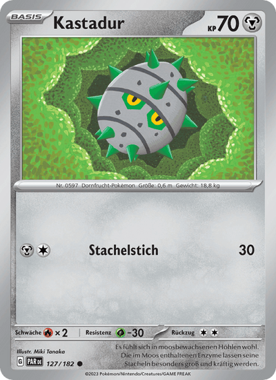 Kastadur 127/182 Paradoxrift Pokémon Karte