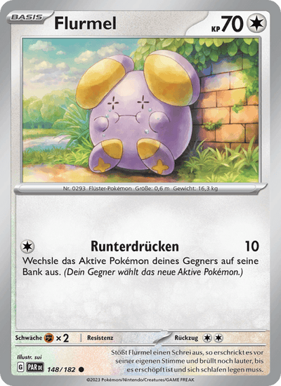 Flurmel 148/182 Paradoxrift Pokémon Karte