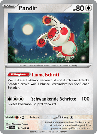 Pandir 151/182 Paradoxrift Pokémon Karte