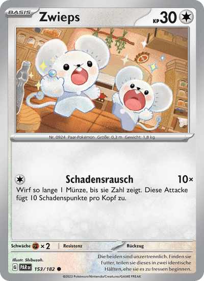 Zwieps 153/182 Paradoxrift Pokémon Karte
